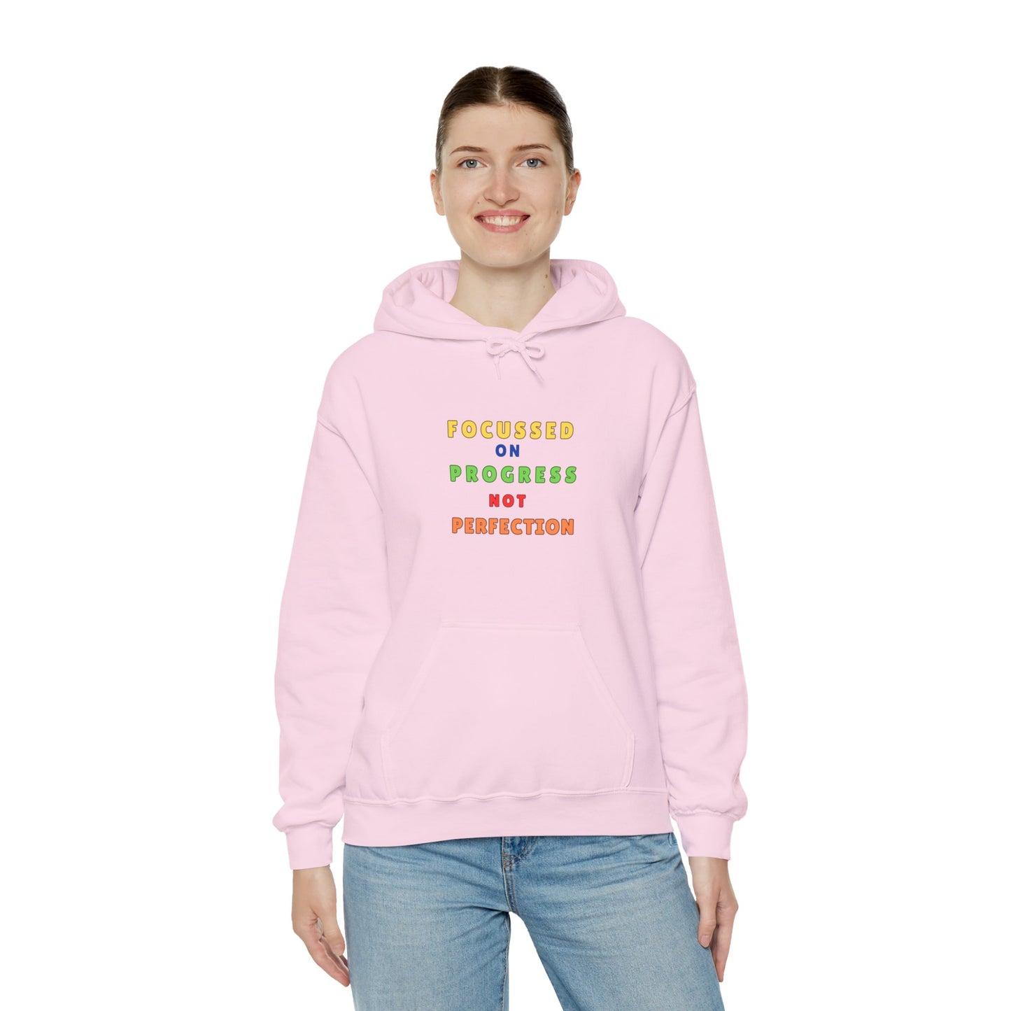 FOCUSSED ON PROGRESS NOT PERFECTION HOODIE